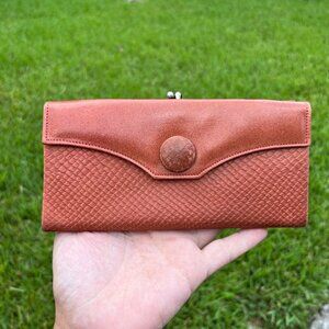 Vintage Princess Gardner Brown Genuine Cow Hide Leather Wallet
